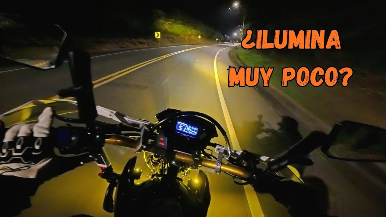 De noche con la AKT TTR 200 | ¿Mejora con luces exploradoras?