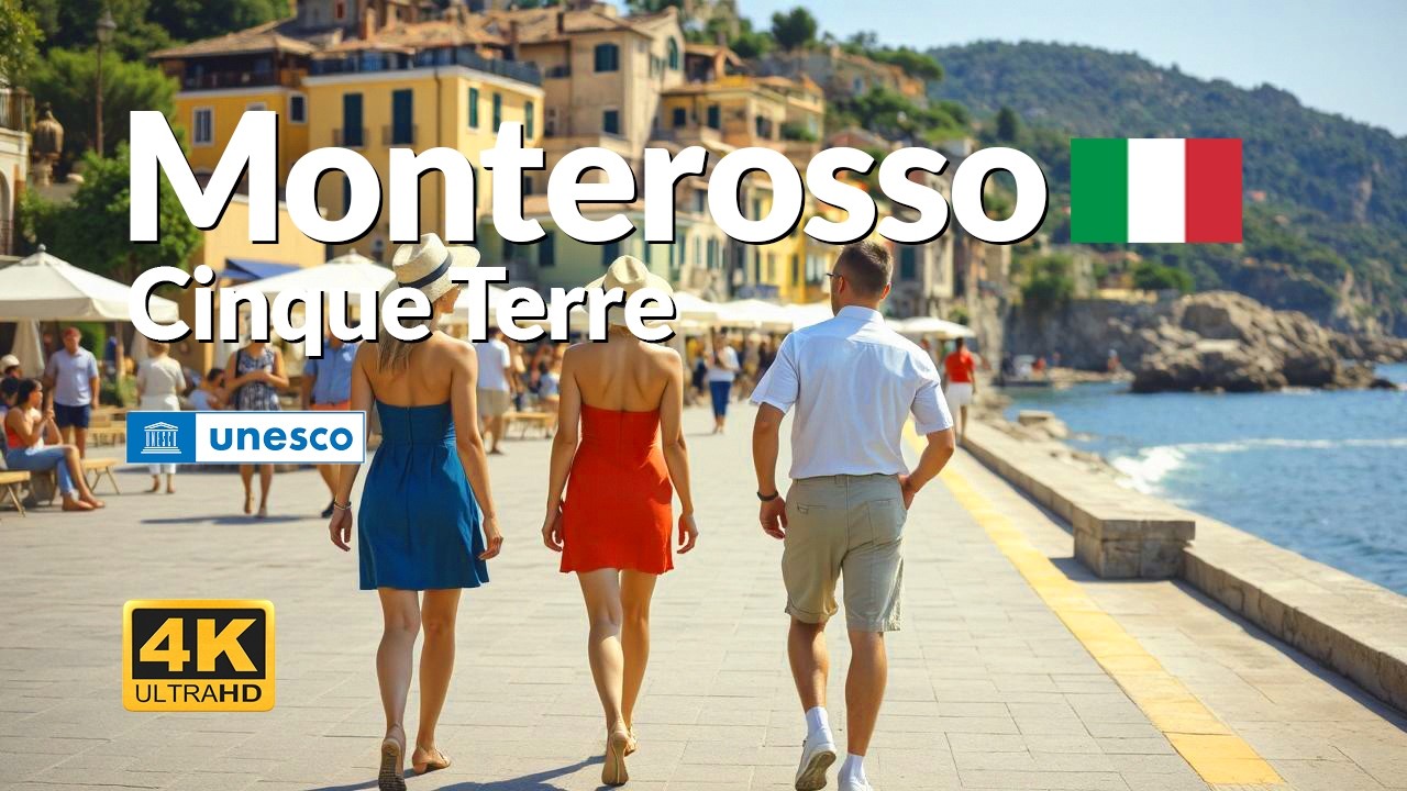 Monterosso al Mare Italy 4K Walking Tour | Coastal Life in Cinque Terre
