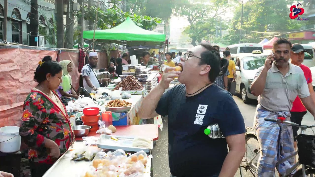 Ramadan Halal Street Food Tour at Yangon, Myanmar, Mya Yar Gone by Ko Omm🍪☕🍩🍮