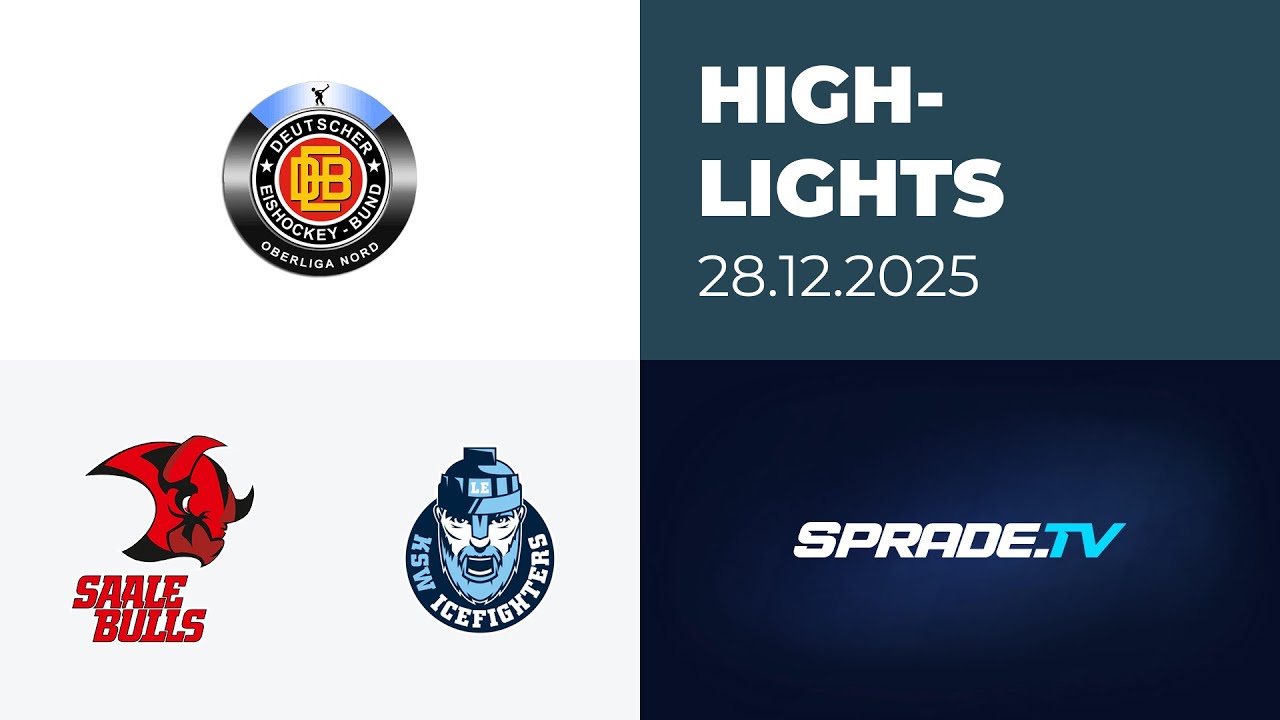 28.12.2025 - Highlights - Saale Bulls Halle vs. KSW IceFighters Leipzig