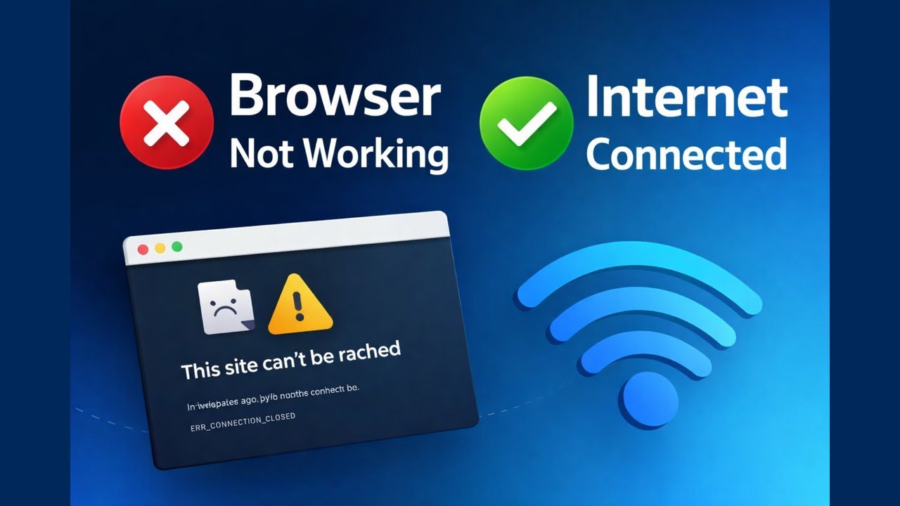 How to Fix Browser Not Working but Internet Is Connected | Windows 10 / 11
