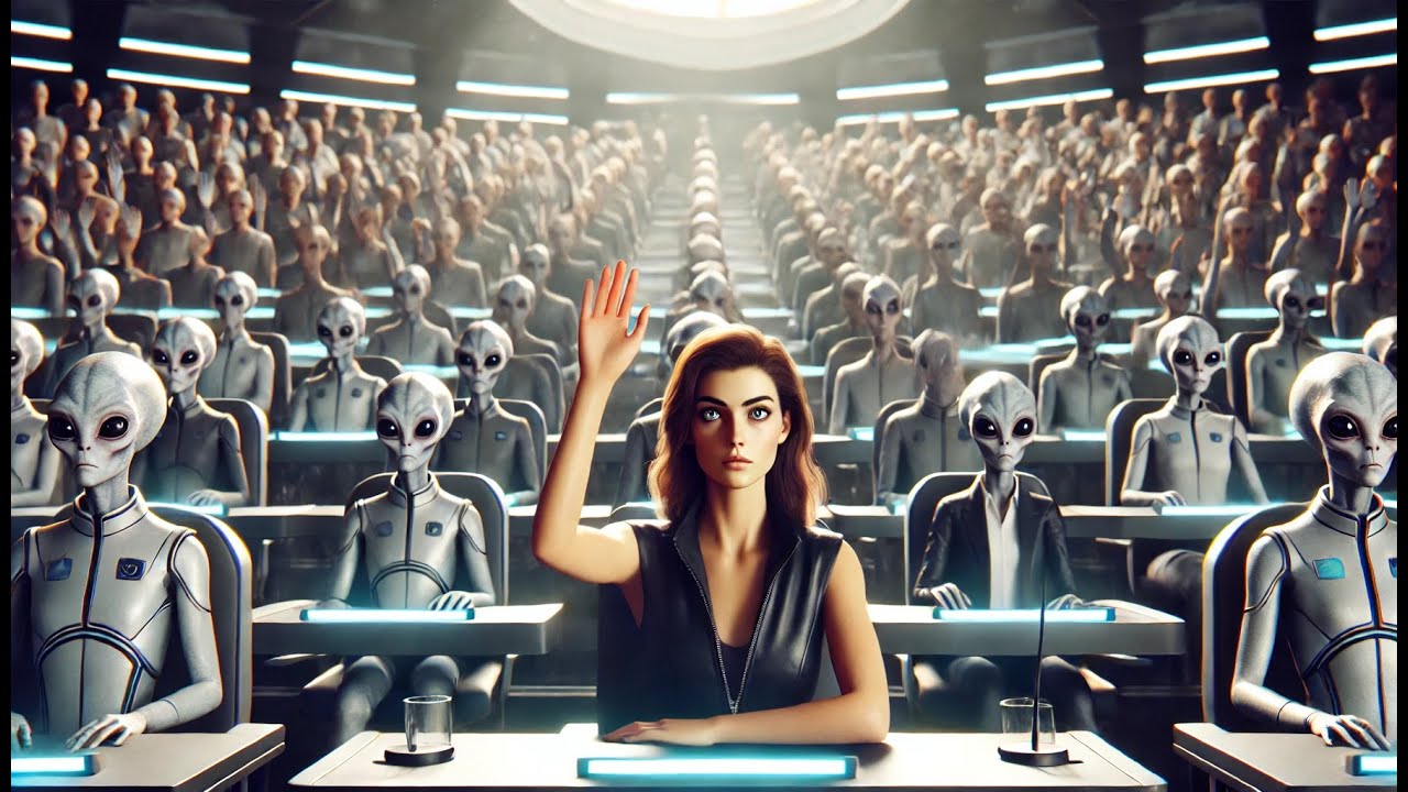 They Taught the Class Humanity Was Extinct—She Raised Her Hand and Said Then Who Am I? | HFY | BEST