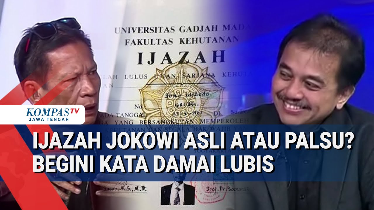 Ijazah Jokowi Asli Atau Palsu? Begini Kata Damai Lubis