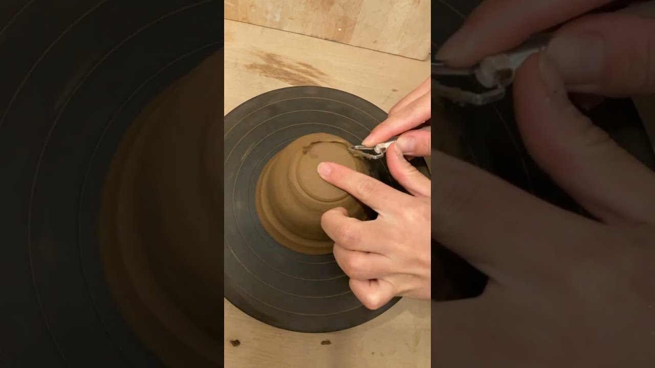 【陶芸】 手ろくろで蓋碗（がいわん）を作る①【pottery】