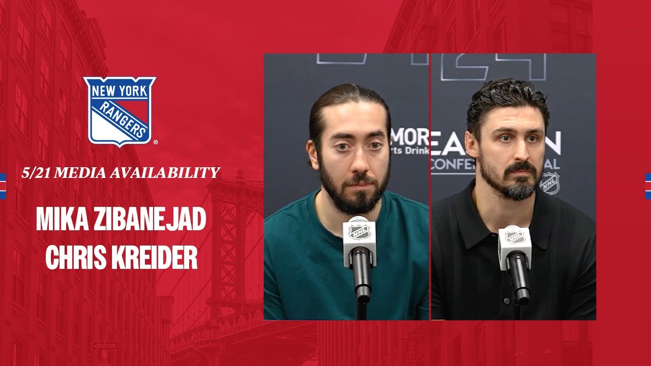 NYR Practice: Mika Zibanejad and Chris Kreider Media Availability | May 21, 2024