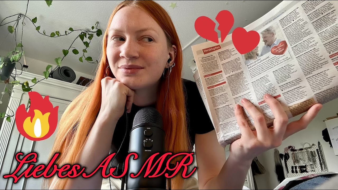 ASMR ❤️ Ich lese Anzeigen aus der Herzblatt Seite vor :3