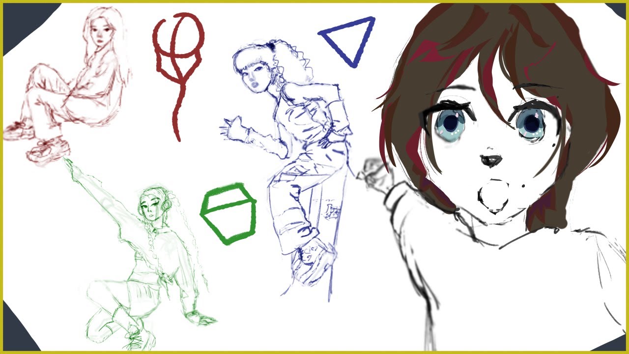 trying hacks for drawing poses!!!