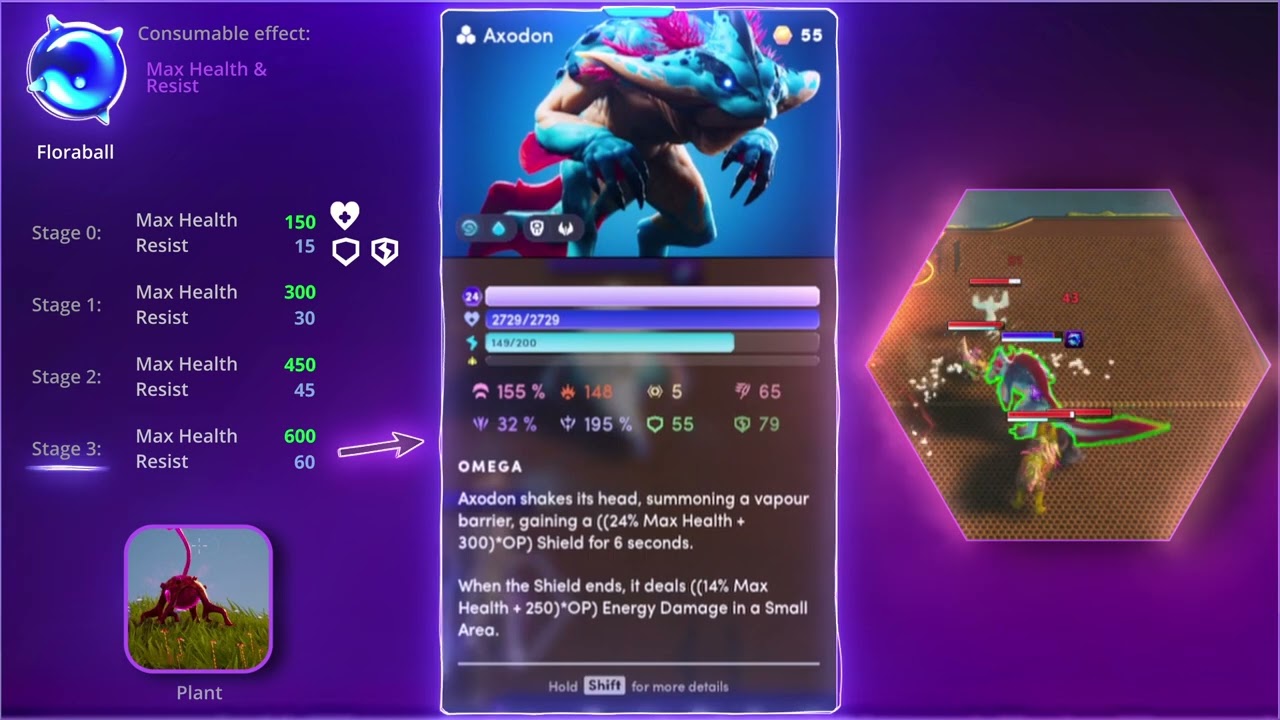 Illuvium Consumables:: Axodon's Ultimate Floraball Defense Booster!
