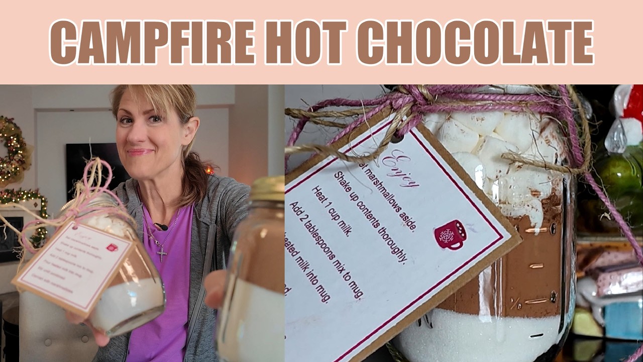 DIY Campfire Hot Cocoa Gifts Easy Hot Chocolate Mix In A Jar🎄VLOGMAS 2024 DAY 14!