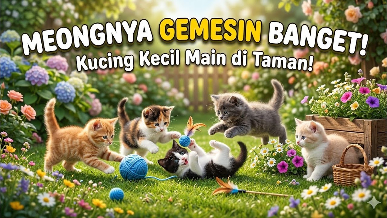 Lagu Anak Kucing lucu Meong Meong   Bikin Gemes