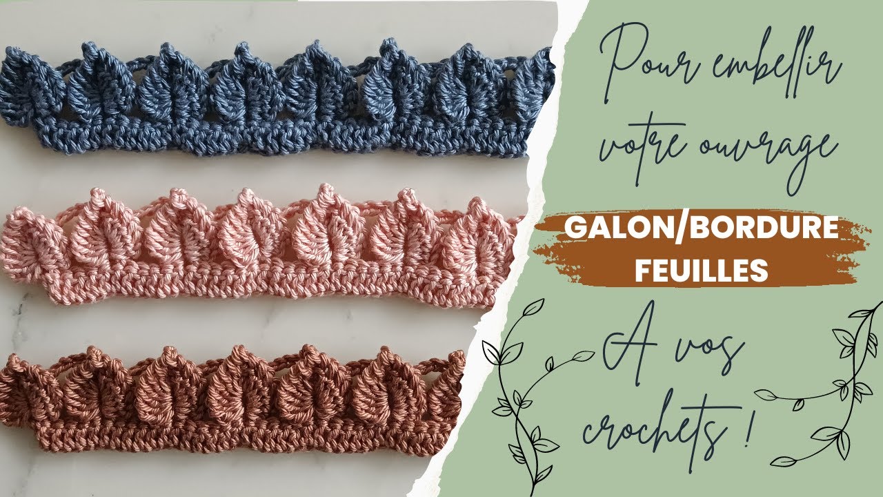 ♫♪ J&rsquo;avais envie de &hellip; Galon/bordure feuilles ♫♪
