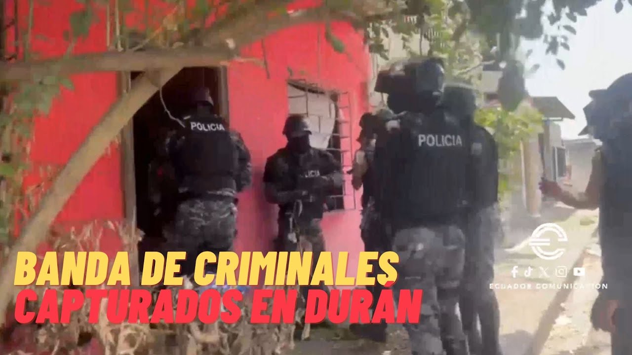 TRES CRIMINALES IMPLICADOS EN VARIAS MUERTES VIOLENTAS FUERON CAPTURADOS POR LA POLICÍA EN DURÁN