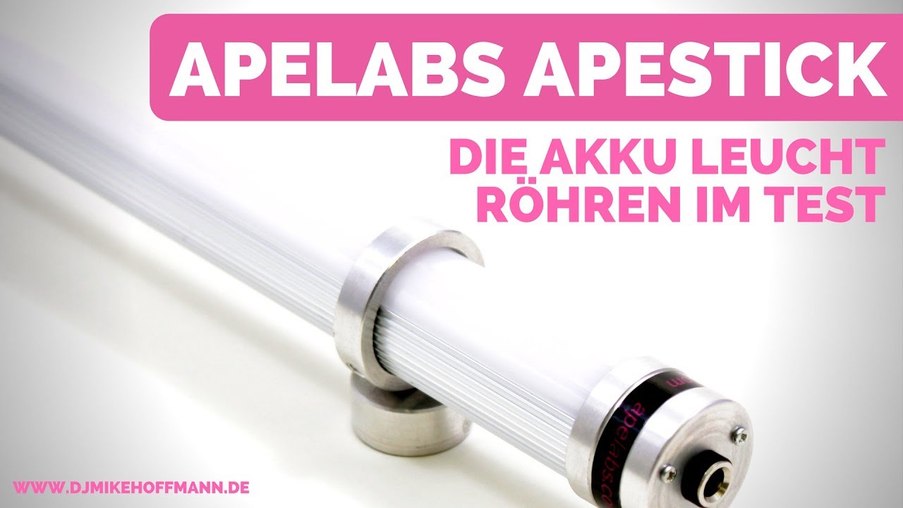 Apelabs Apestick Review | Die Leuchtröhren im Test | Unboxing der Akku Floorspots
