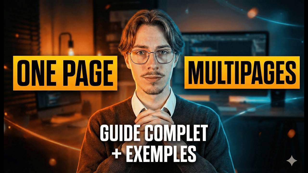 One-Page vs Multi-Pages : Le Guide Complet + Exemples