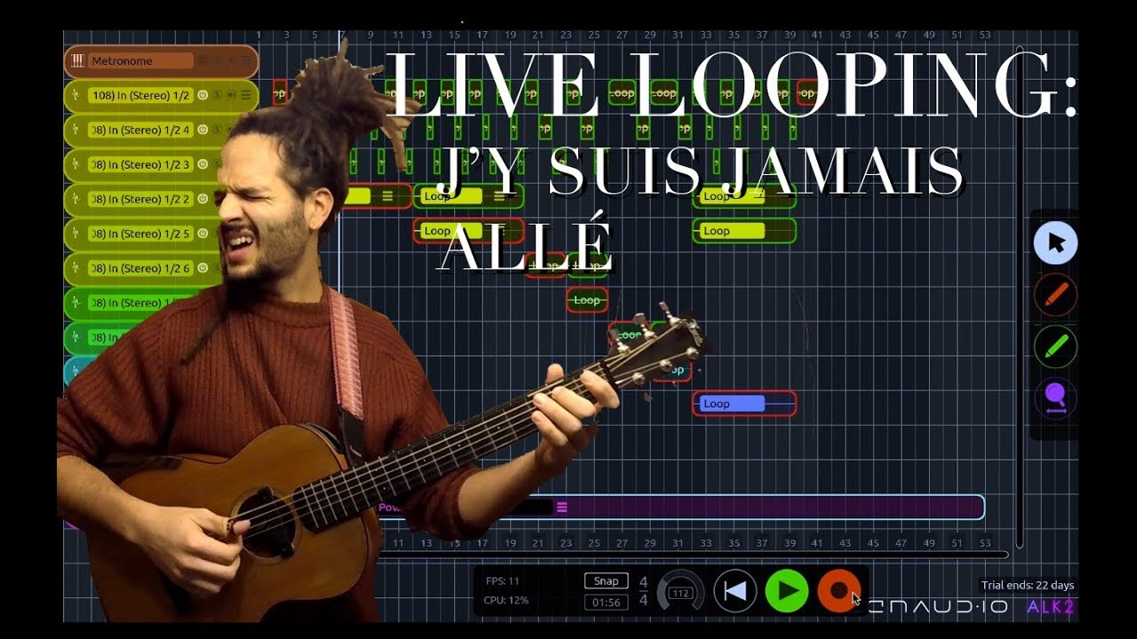 J'y suis jamais allé - Live Looping