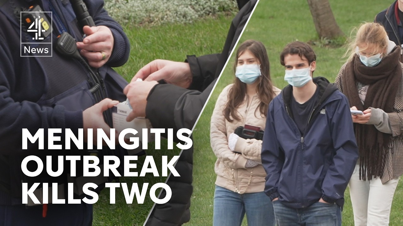 Students queue for antibiotics amid killer meningitis outbreak in UK