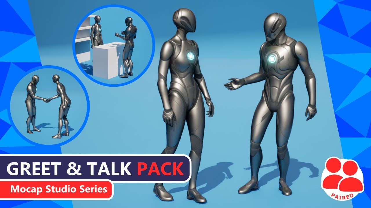 MOCAP STUDIO SERIES Greet & Talk Pack - Motion Capture Animation for Games
