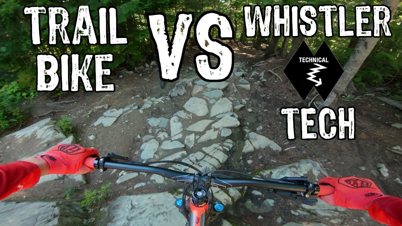 Riding my 140mm Trail Bike Down Whistler DOUBLE BLACK Tech 2020 (4K) - GoPro HyperSmooth POV - MTB