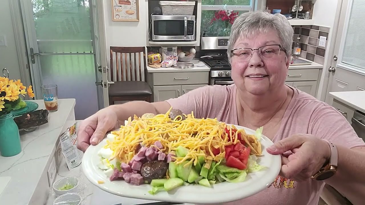 Onion Rings and a Salad, a lighter dinner