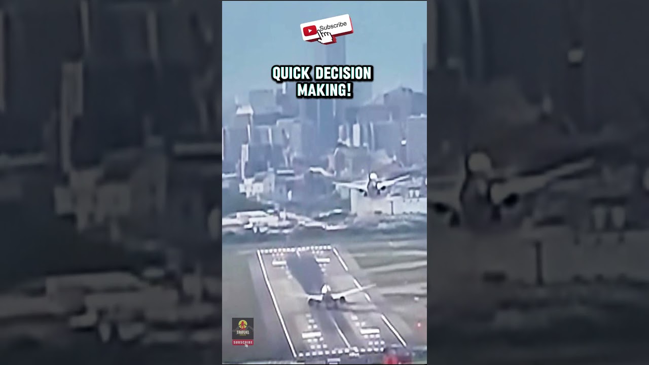 Runway Drama: Takeoff, Failed Landing, and a Near Miss - All at Once!
