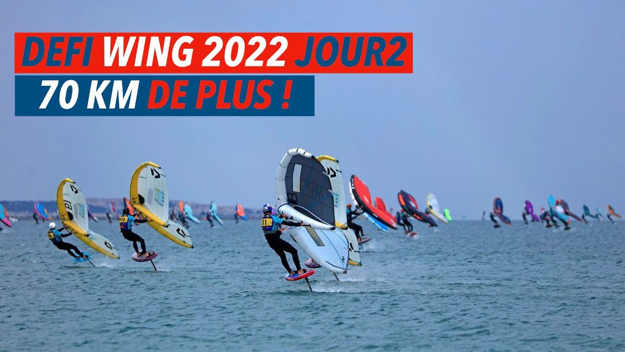 [DEFI WING GRUISSAN 22 J2] Déjà 70 km de course en wingfoil pour les 150 riders !