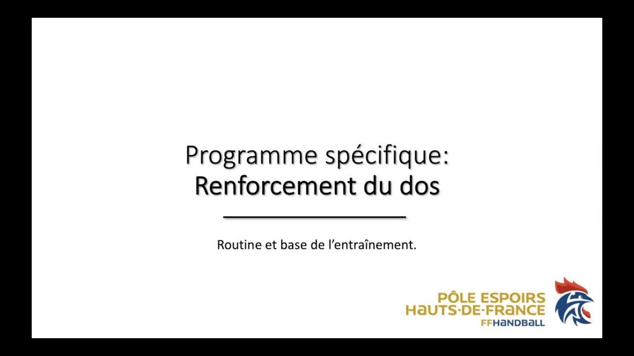 Renforcement musculaire - Dos & de la chaîne postérieure