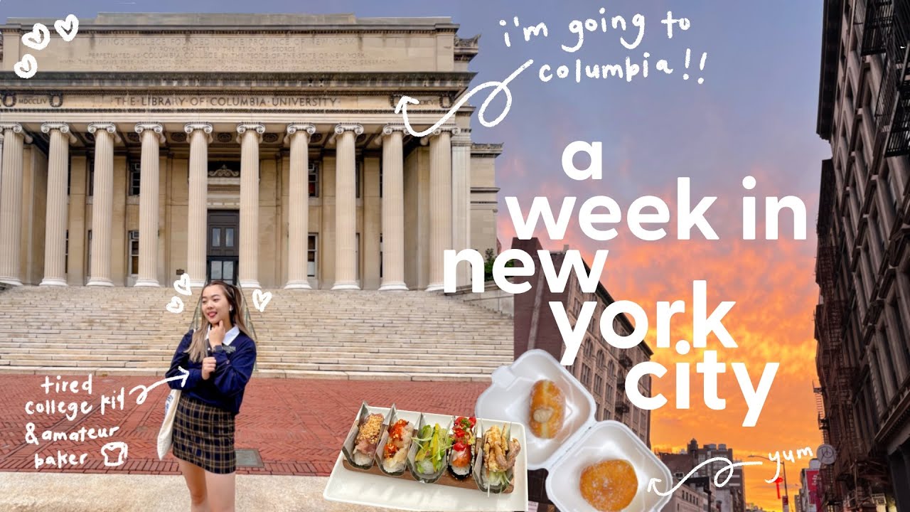 I'M MOVING TO NYC? 🤭 cafe vlog, visiting columbia university, baking, & lots of food
