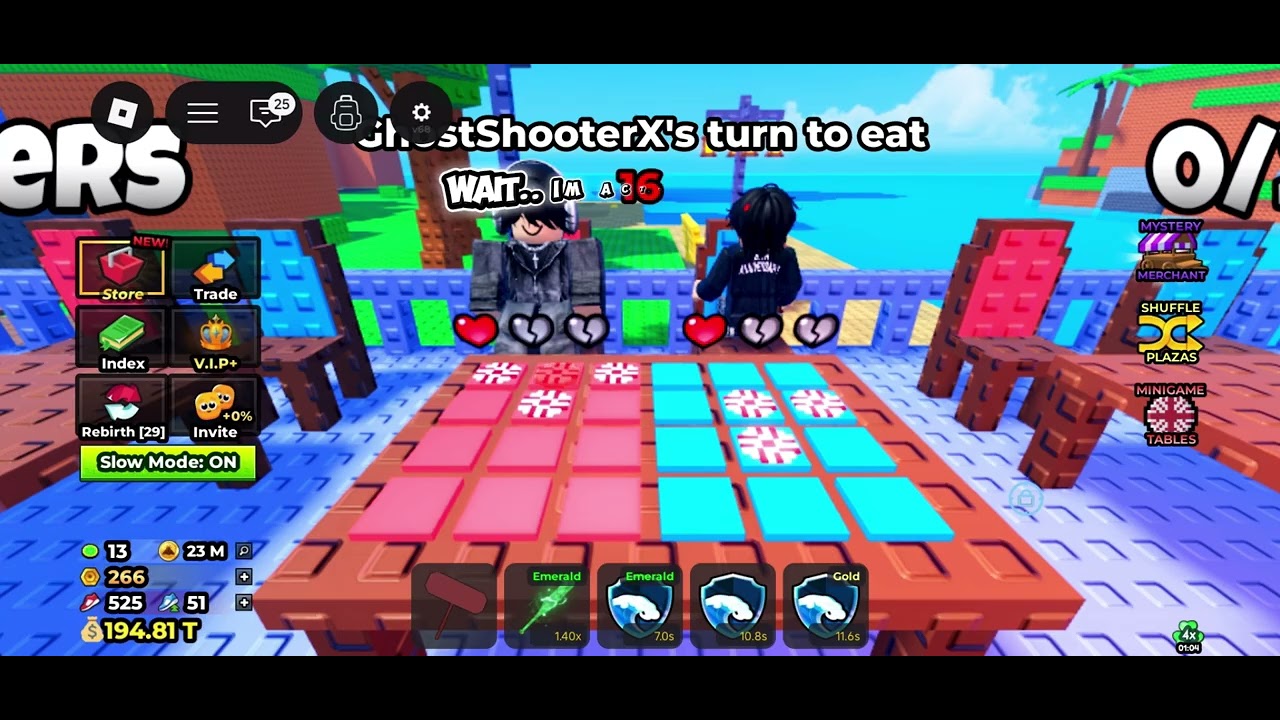 Duelling in the new minigames! #roblox #game #escapetsunamiforbrainrots 