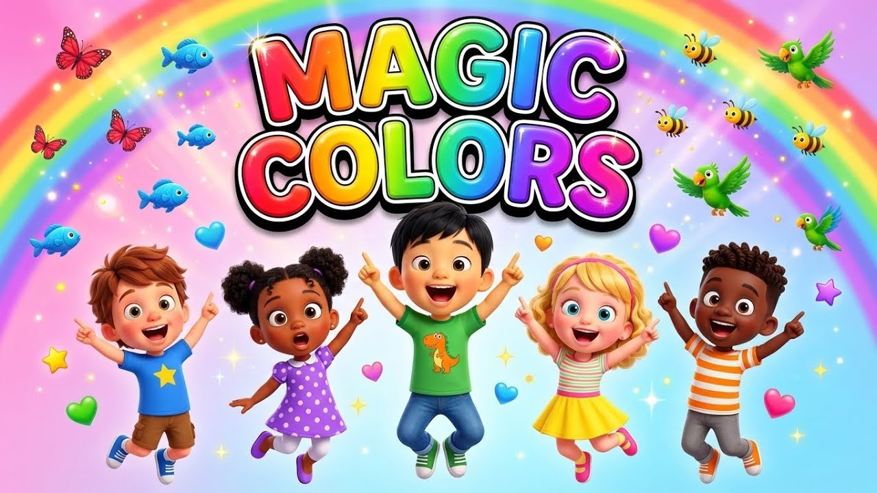 🌈 Learn COLORS Song for Kids 🎵 Educational Rainbow Music Video | Fun Learning Songs for Children