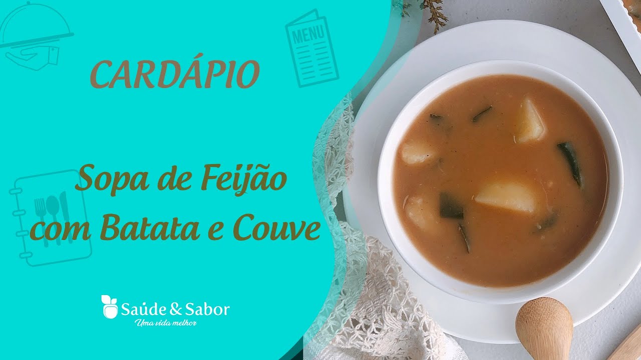Sopa Vegana de Feij&atilde;o com Batata e Couve Sem Gl&uacute;ten