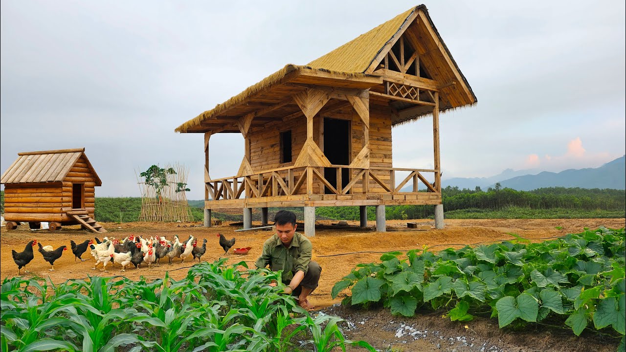 60 Days to Revive a Wasteland into a Paradise Farm – House, Vegetable Garden, Chicken Coop