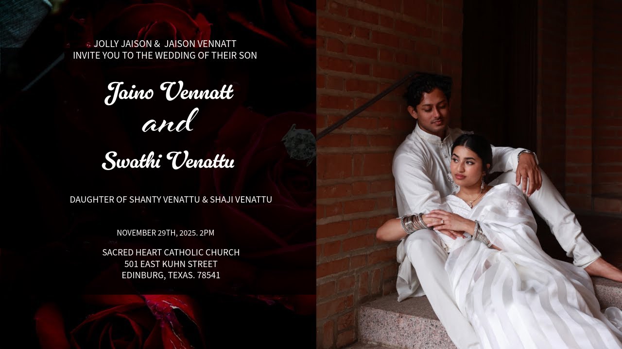 JAINO VENNATT & SWATHI VENATTU | WEDDING RECEPTION