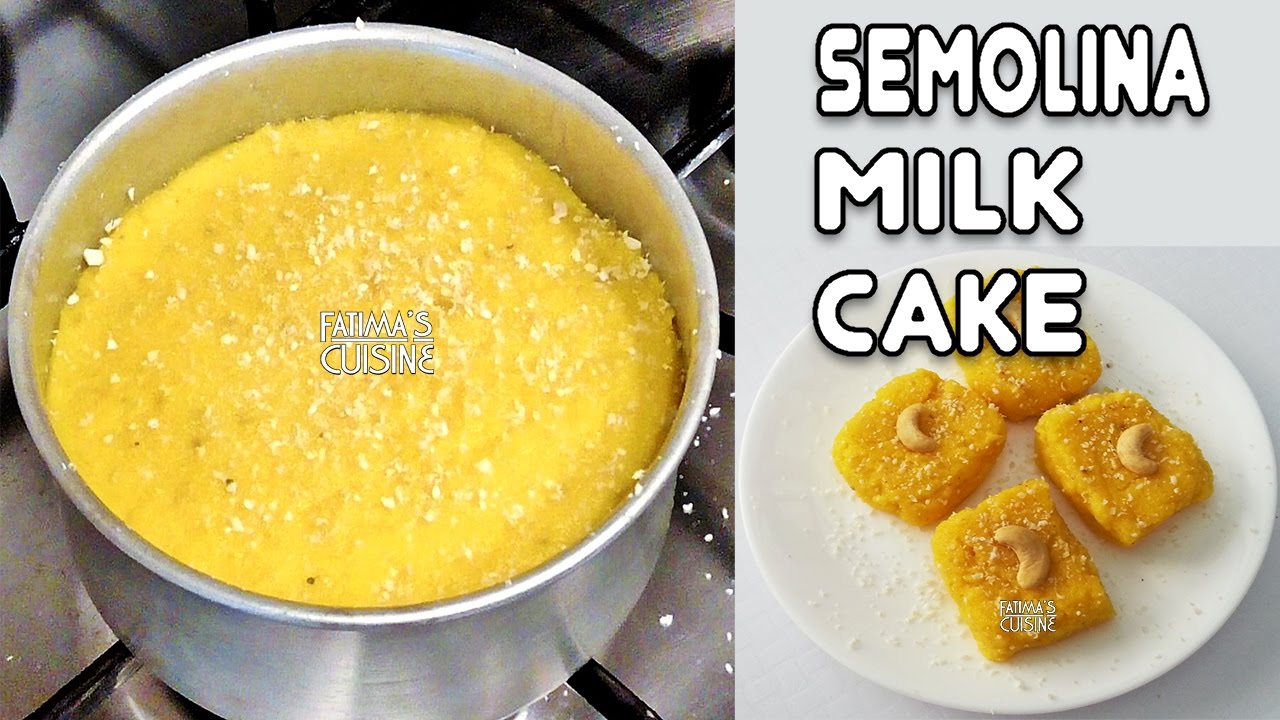 Semolina Cake Recipe Easy | Rava / Suji Milk Cake Recipe | Kids Favourite | Easy Cake Recipes