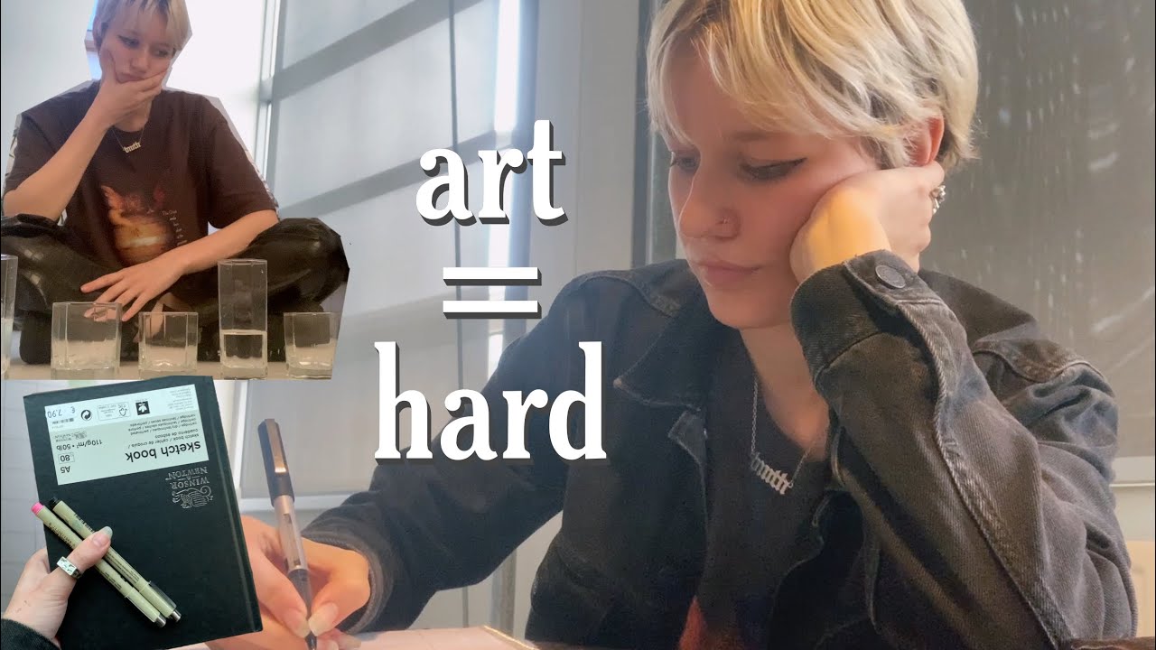 *realistic* day in the life of an art student