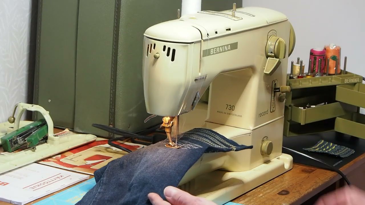 Bernina Record 730 ompelukone pieni kokeilu