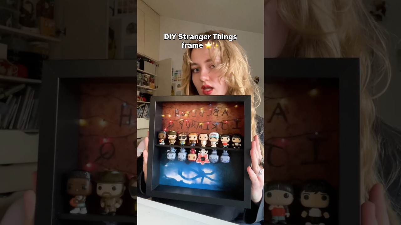 DIY Cool Stranger Things Decor ⭐️ Funko Pop Kinder Joy Stranger Things Frame 