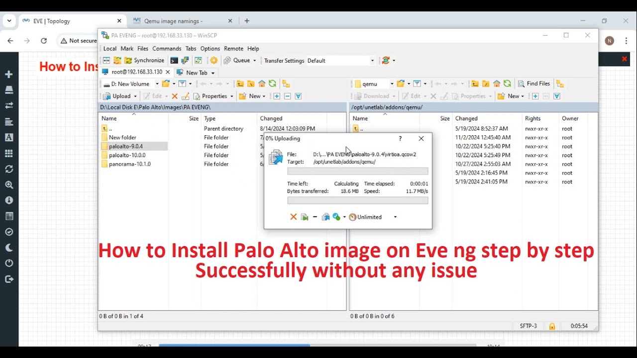Как установить образ Palo Alto на Eve ng пошагово. Успешно и без каких-либо проблем.