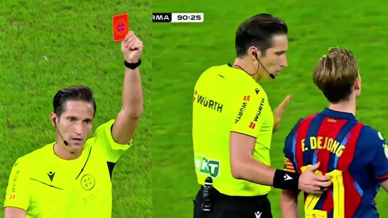 Frenkie de Jong SHOCK Red Card vs Real Madrid | Cl&aacute;sico