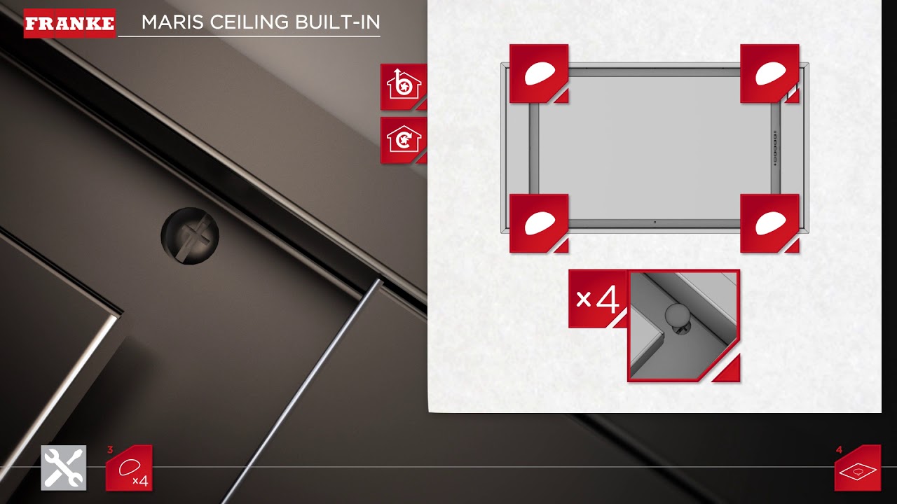 Franke Hoods Maris Ceiling Built-in - Installation