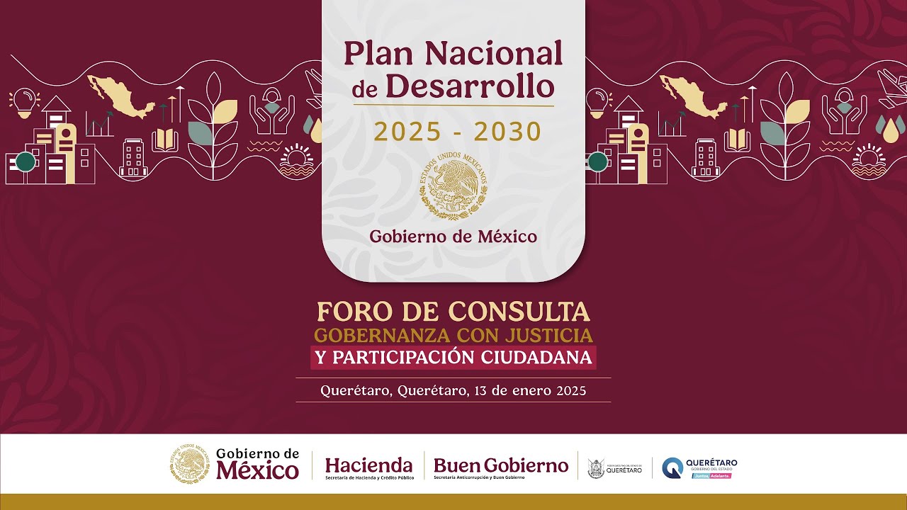 Foro de consulta para el Plan Nacional de Desarrollo