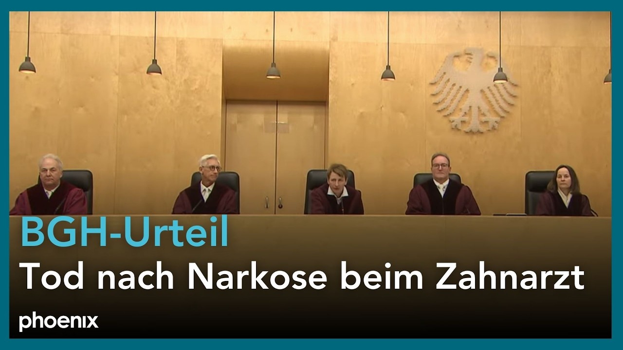 BGH-Urteil: Tod nach Narkose beim Zahnarzt | 14.01.26