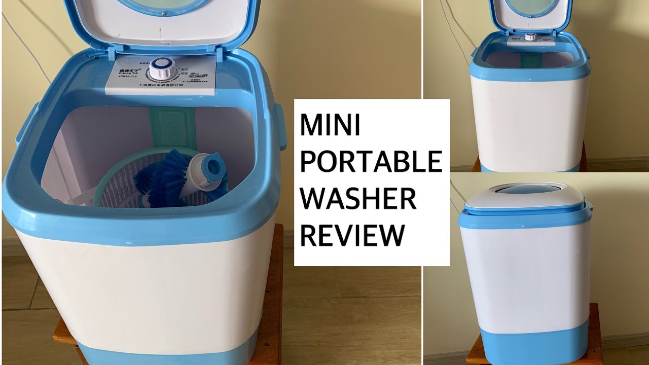 MINI PORTABLE WASHING MACHINES REVIEW/ MINI WASHER WITH SPIN FOR A BEDSITTER OR SMALL HOUSE