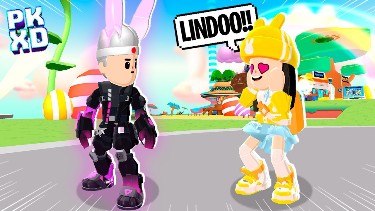 ENCONTREI UMA INTERESSEIRA DA NOVA ARMADURA NEON BUNNY NO PK XD