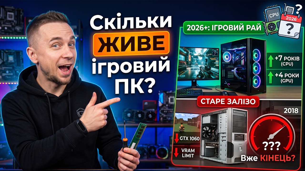 Скільки НАСПРАВДІ &laquo;живе&raquo; ігровий ПК у 2026?