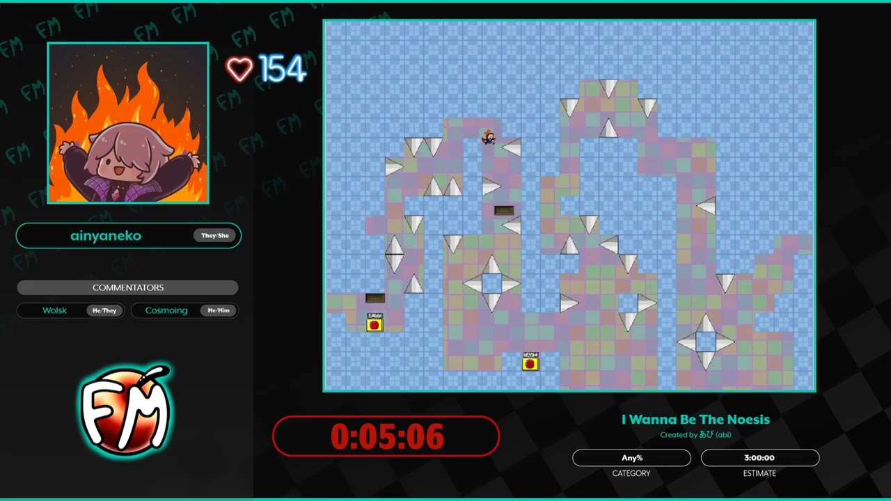 I Wanna Be The Noesis, Any% by ainyaneko - FM 2025 (Bonus Stream)
