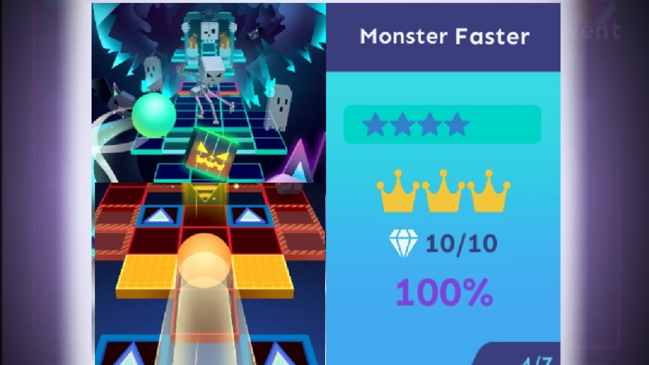 Rolling Sky Monster Chorus & Faster (reskinned/music change) | Mr.誠仔