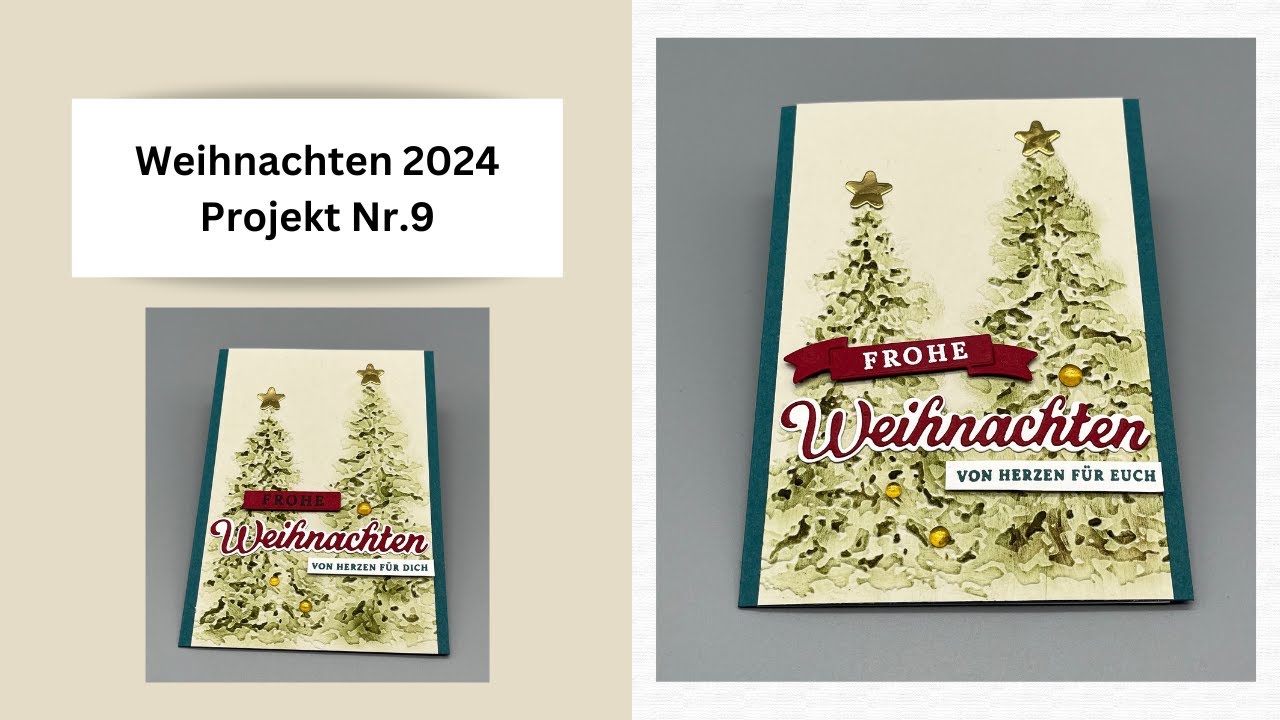 Weihnachten 2024 Projekt Nr.9 Mit den Produkten von Stampin`UP!