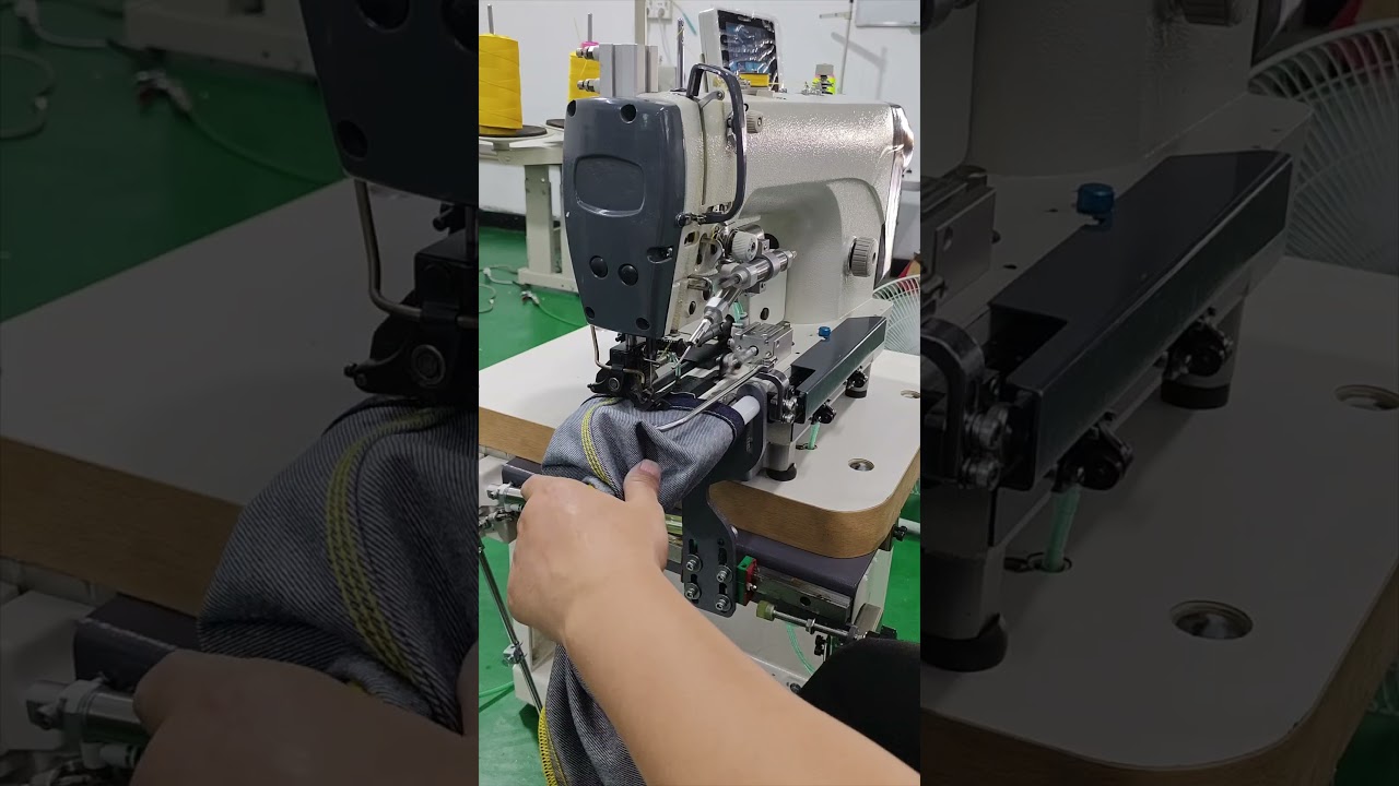 High-speed bottom hemming machine with reverse pulling and supporting bracket#bottomhemming #dealer