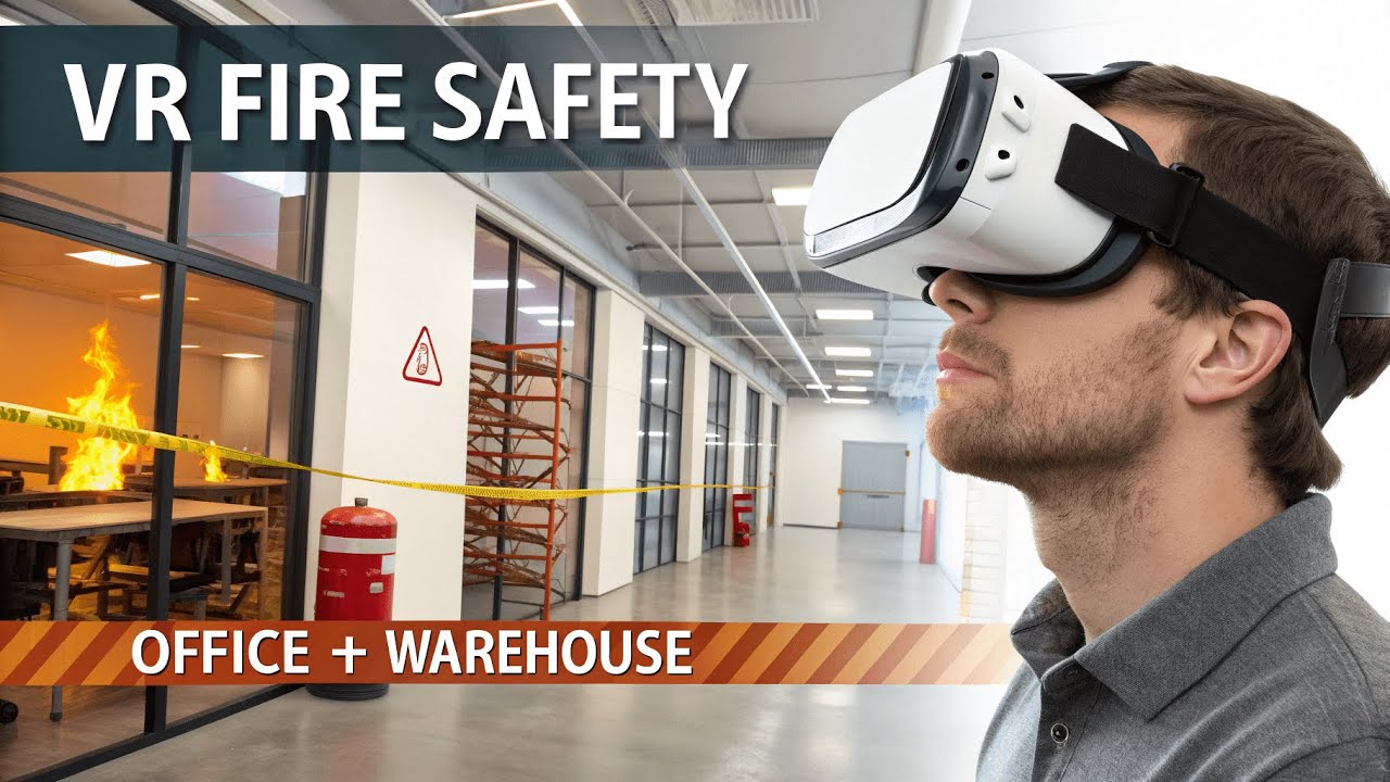 VR Fire Safety Training in Unity – Office + Warehouse | C# Project Showcase