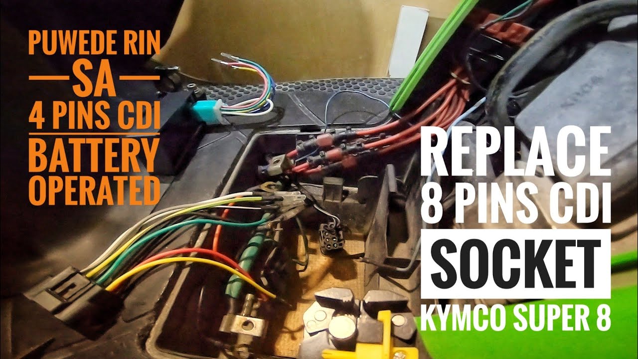 CHANGE 8 PINS CDI SOCKET | MINI BLADE FUSE HEAVY DUTY : 2009 KYMCO SUPER 8 125CC | DIY - MOTOVLOG